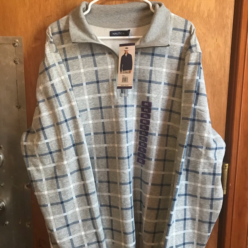 NWT náutica men’s size xxl quarter zip sweater